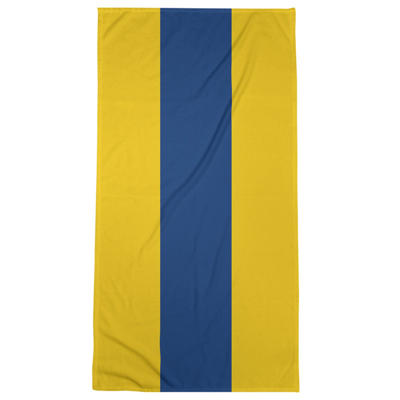 Microfiber Bath Towel, Tennessee Red Football Gold/Blue