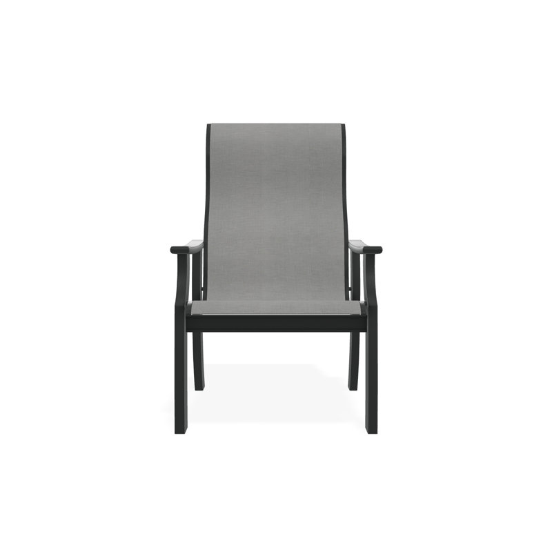 St. Catherine Polymer Outdoor Lounge Chair, Graphite, Destiny Steel