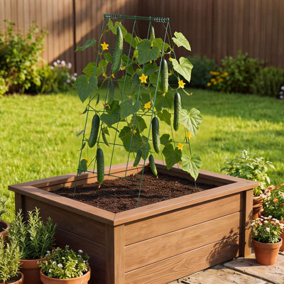 117 cm H x 46 cm W Folding Trellis