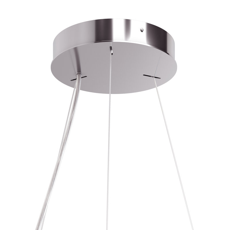 Sarella 12 - Light Dimmable Drum Chandelier, Heritage, Stainless Steel