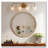 31.50" Distressed Wood Beaded Frame Mirror-1765106543