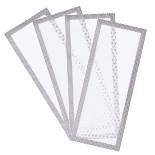 4 Pack Floor Register Vent Cover Magnetic Air Vent Filters Screen Mesh Covers for Ceiling Wall Floor, 4x10inch