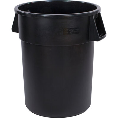 Bronco™ Polyethylene (LLDPE) Open Outdoor Trash & Recycling Bin - 55 Gallons