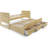 Nailsworth Twin 3 Drawer Solid Wood Mate's & Captain's Bed with Twin Trundle, Weathered Honey-235482096