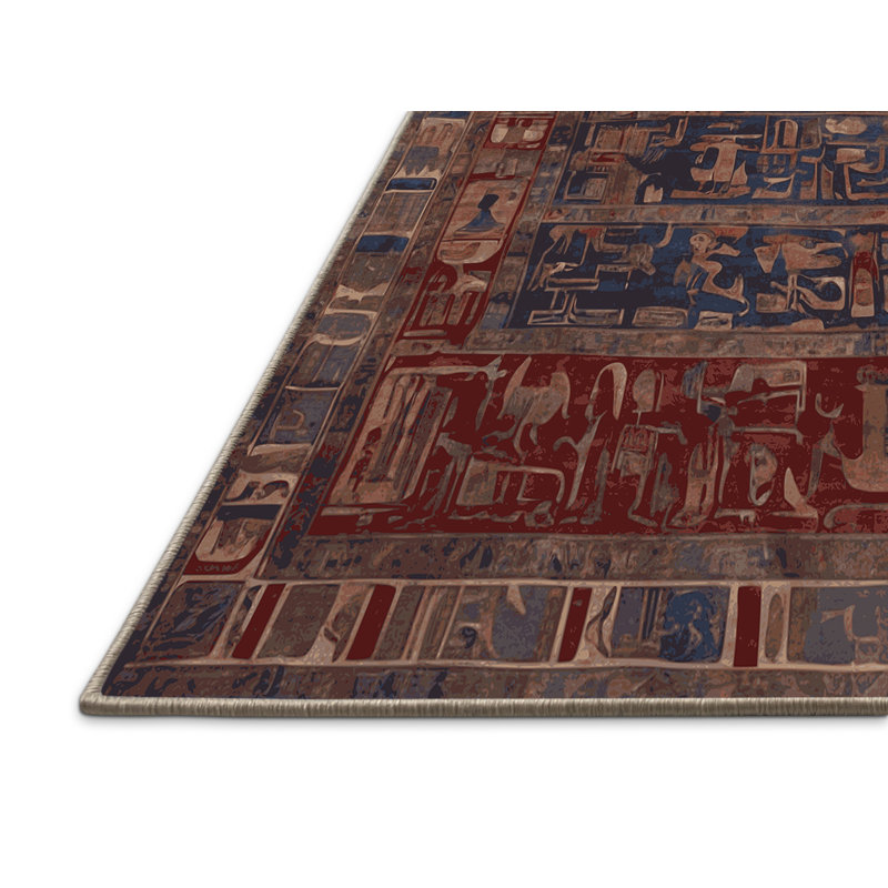 Tapis brun soyeux et moelleux, Carré 6 pi