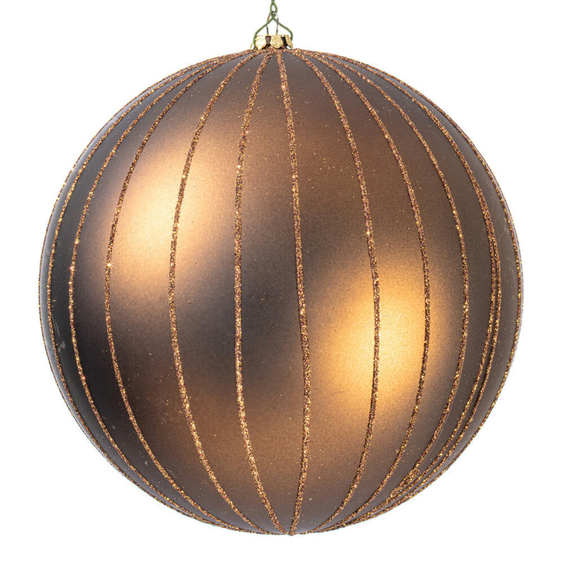 Ornement boule de Noël (ensemble de 2), Moka