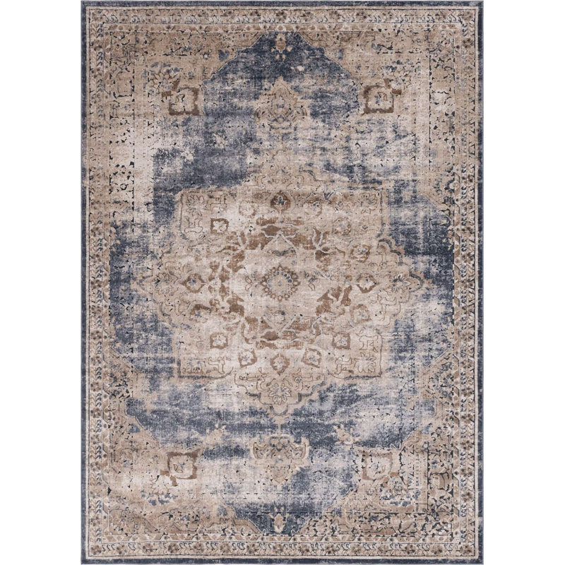 Parrado Ikat Indoor Rug, Rectangle 9' x 12'
