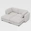 Ensemble canapé-lit d'angle modulaire Nestora avec rangement dissimulé, canapé d'angle flexible-134185601