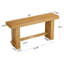 Console en bois massif de 63 pouces, table d'entrée de ferme, table d'appoint