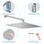 Pomme de douche 12 pouces carrée en acier inoxydable 304 avec bras d'extension réglable 11 po