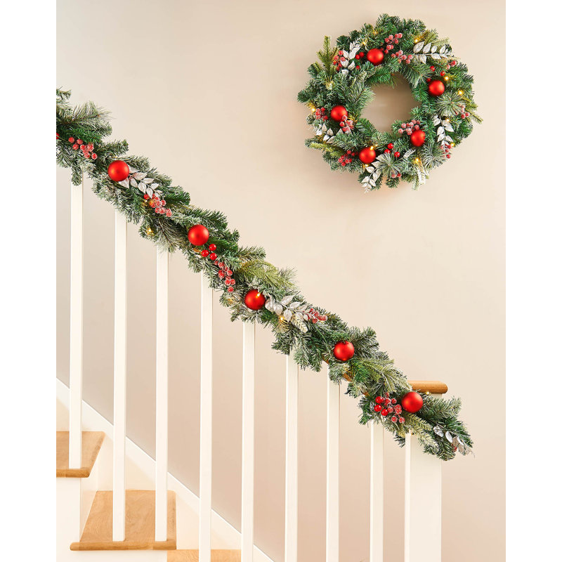 274.32cm Lighted Faux Garland with Lights