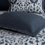 Ensemble d'édredon 8 pièces jacquard bleu marine / argent grand-136331309-136331313