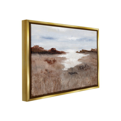 «Field With Arid Plantation Floater Frame» par Nikita Jariwala sur