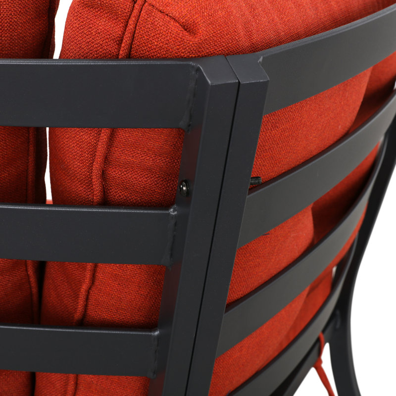 Chaise de patio avec coussins Jenalea