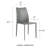 Adara 53" Dining Table In White With 6 Sokol Stacking Chairs In Dark Caramel-417841653-417841654