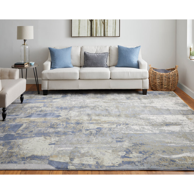 Tapis en polypropylène à motif abstrait Takara, Rectangle 5 pi x 7 pi 6 po
