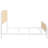 Randall White Open Cane Webbing Metal Queen Bed