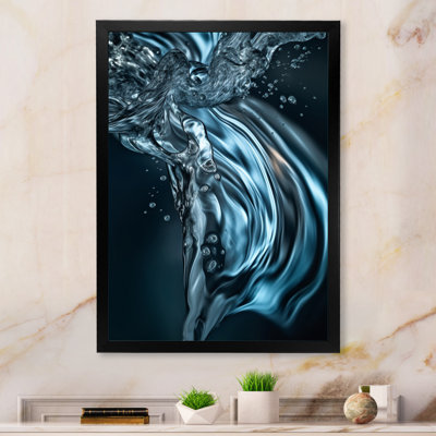 «Blue Wave and Waveform Dreams I» sur toile