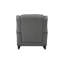 Chaise berçante Fabien en tissu gris