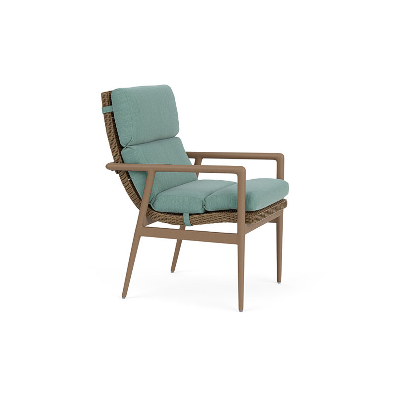 Cascade Outdoor Dining Armchair, Loveboat Mint, Fawn