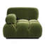 Fauteuil lounge moderne modulaire Bubble 36 pouces, velours performant vert olive