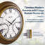 Grande horloge murale contemporaine contemporaine avec thermomètre imperméable illuminé, 24 pouces-1909353507