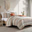 Fils modernes - Ensemble d'édredon 4 pièces de la collection Layne - Ensemble de lit élégant réversible - Comprend un édredon, des taies décoratives et des coussins décoratifs - Literie luxueuse-2044570736