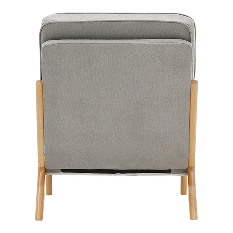 Vulpecula Velvet Armchair, Grey