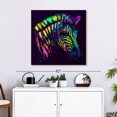 Brampt Neon Striped Zebra