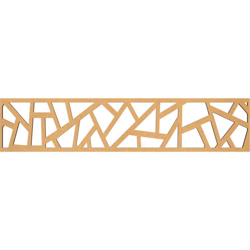 Moulure en bois Harrisburg, H 10 po x l 46,75 po x P 0,375 po, Bois aggloméré brut