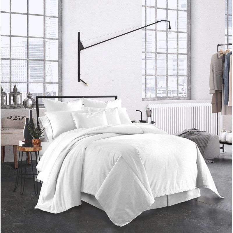 Capri Bedskirt Drop, 18", California King, White