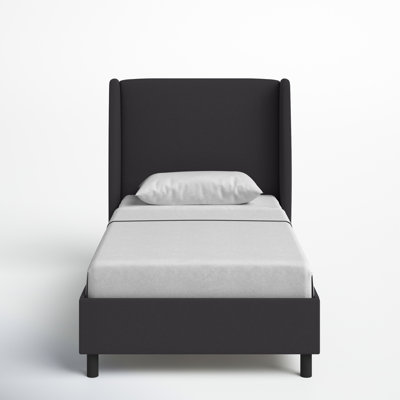 Tilly Linen Upholstered Wingback Bed