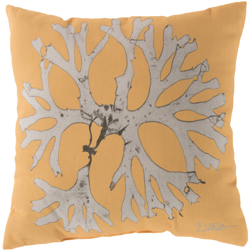  Coussin décoratif intérieur / extérieur Under the Sea, Jaune, 20"