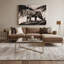 Wildlife Mountain Lion Black Canvas Wall Art-1354681016