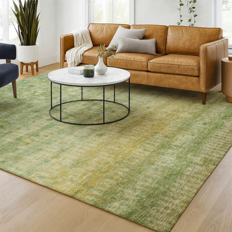 Premium Machine Washable Mayfield Stripes Rug, 10' x 14', Sage