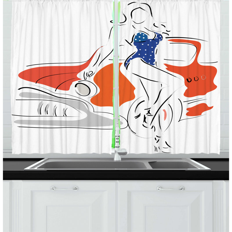 Pointed Kitchen Curtain