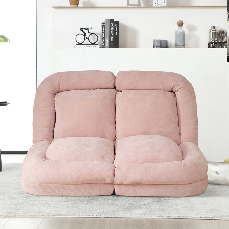 Canapé double Oasis, fauteuil à billes en tissu moderne, canapé de qualité supérieure, canapé d'angle au sol, canapé paresseux pour la vie