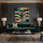 «Cats Chausie», art mural sur toile vert-786539519