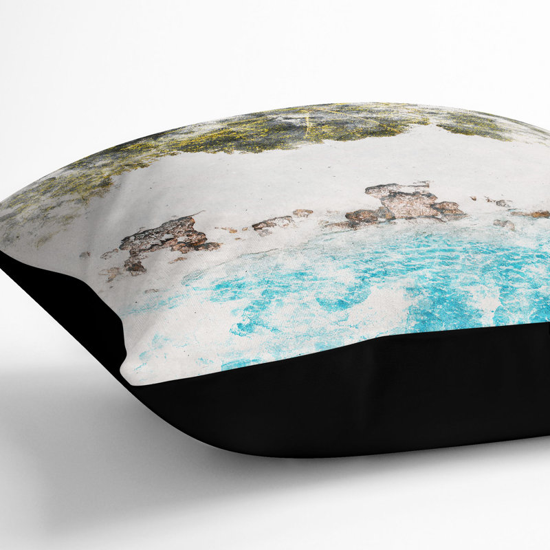 Square Throw Cushion, 40cm H x 40cm W x 15cm D, Black
