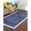 Tapis bleu marine Songul-800219993