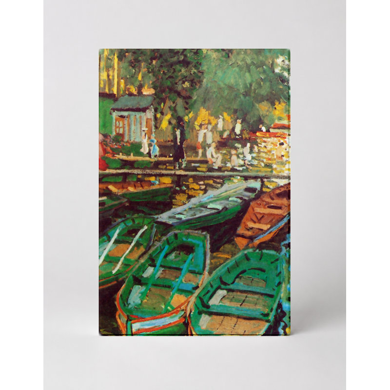 Bathers at La Grenouillère (1869) - Art mural sur toile, 11" W x 14" H