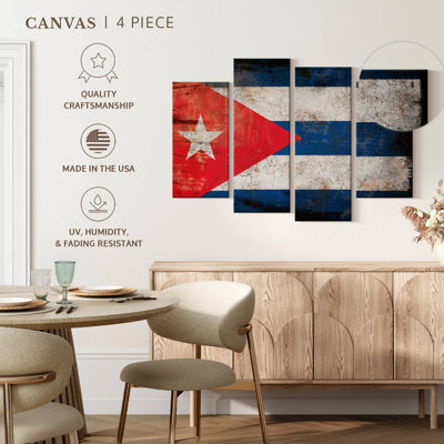 Drapeau cubain antique Borges