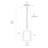 1-Light Modern Rectangle Outdoor Pendant Light