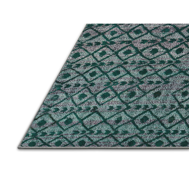 Wool Abstract Indoor Rug, Rectangle 2' x 4'