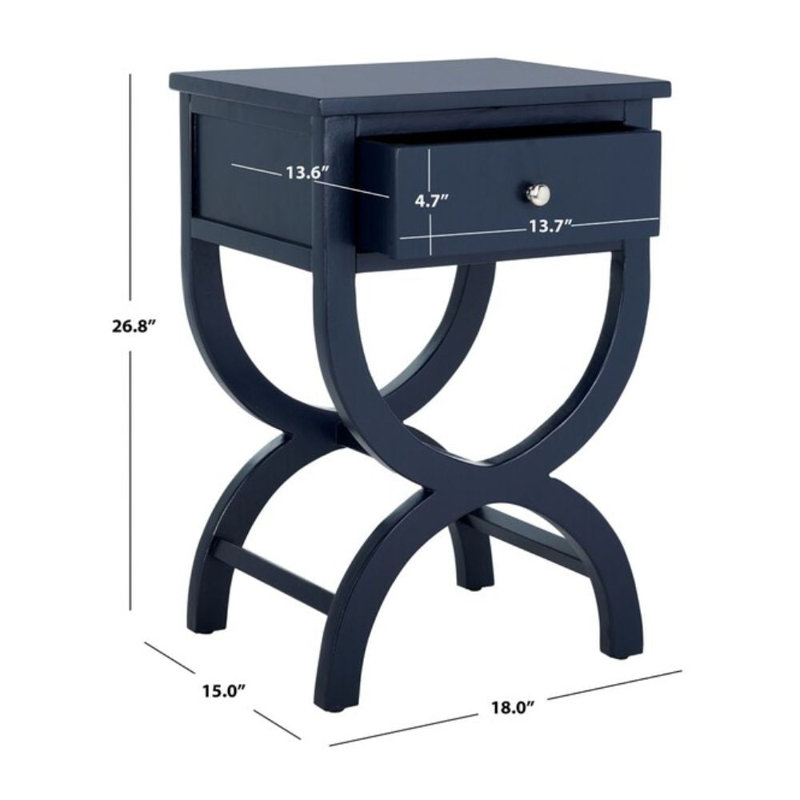 Altonia End Table, Navy Blue