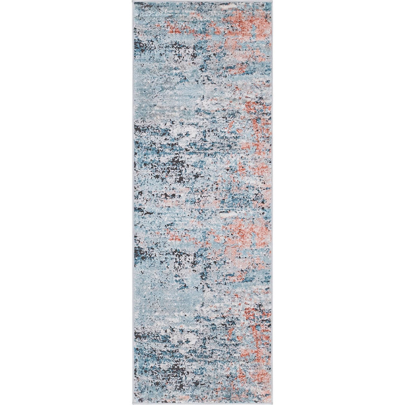 Abstract Indoor Rug, Runner 2'2" x 6'