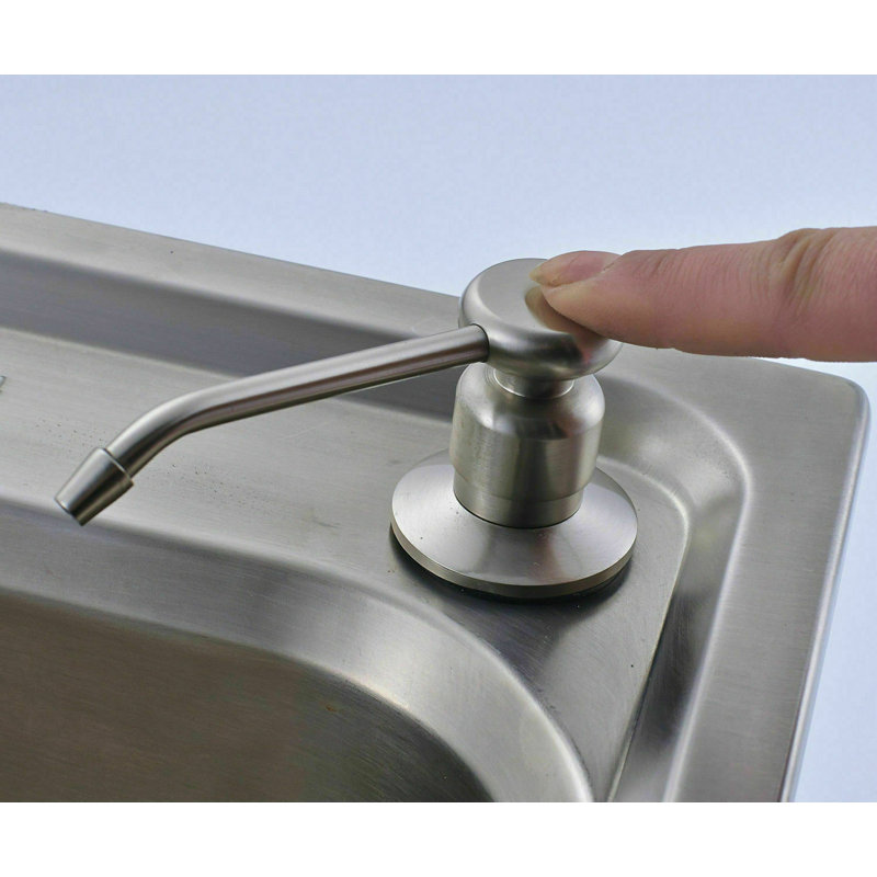 Senlesen Pull Out Kitchen Faucet with Soap Dispenser, Brushed Nickel
