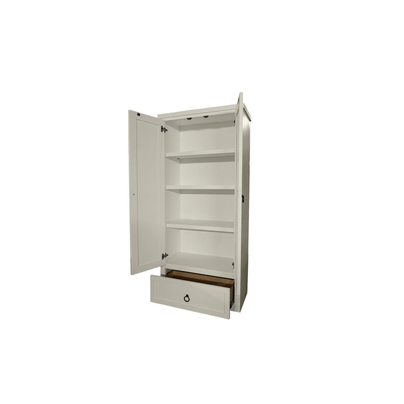 Garde-manger de 72 po Alexianna, Blanc doux, H 72 po x l 38 po x P 17 po