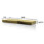 Nechemya Tablette flottante en bois dur - noyer-87597491-87597488