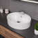 Alfi Brand 18.13'' White Porcelain Oval Bathroom Sink with Overflow